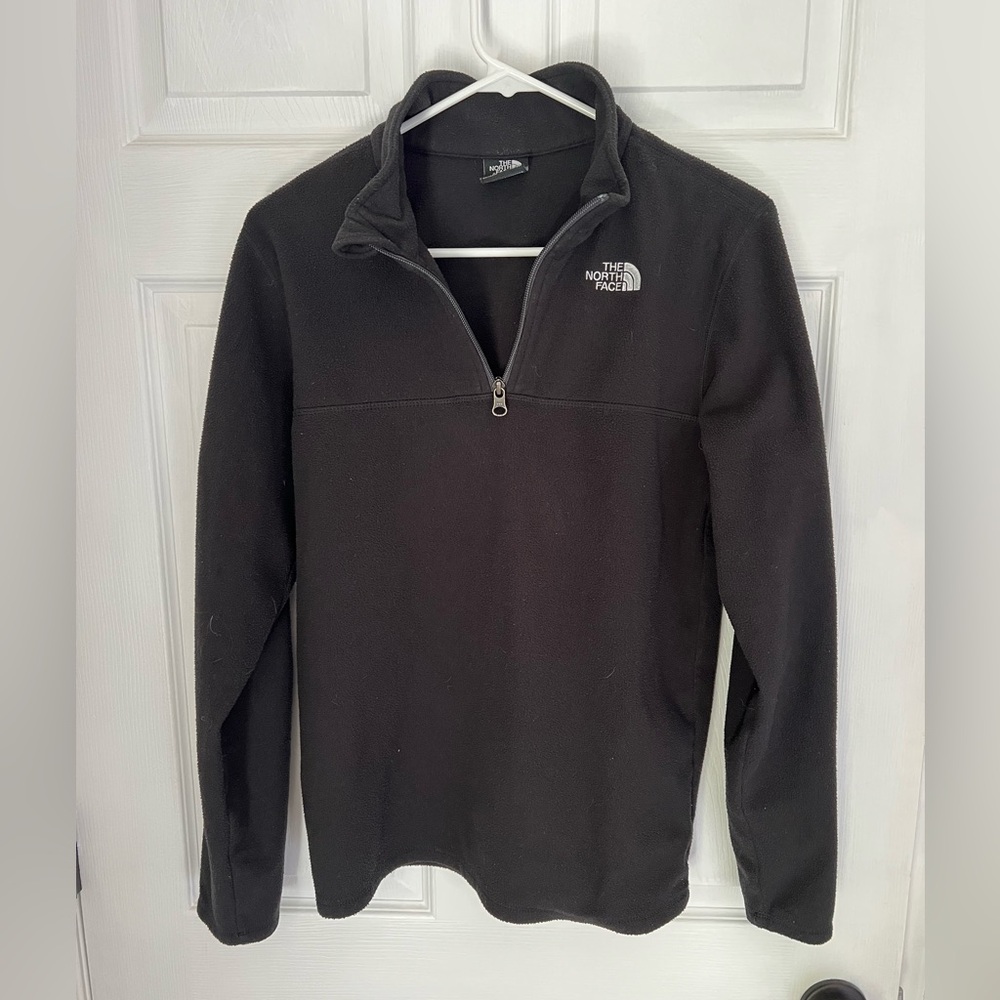 The North Face Black Quarter Zip Fleece, Boys XL 18-20